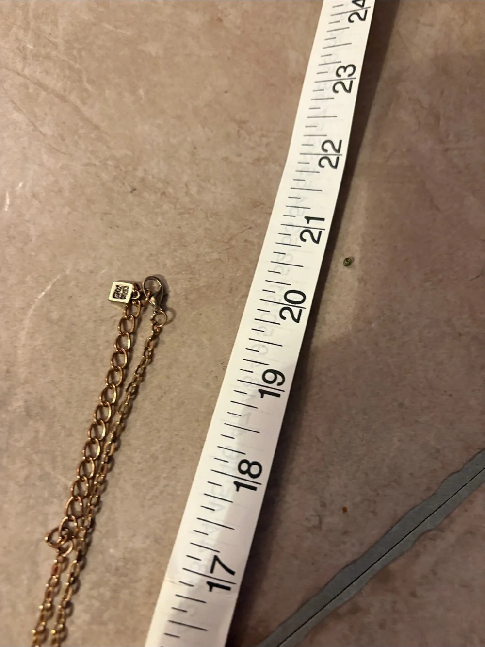 Gold Key Pendant Necklace with Crystal Accents